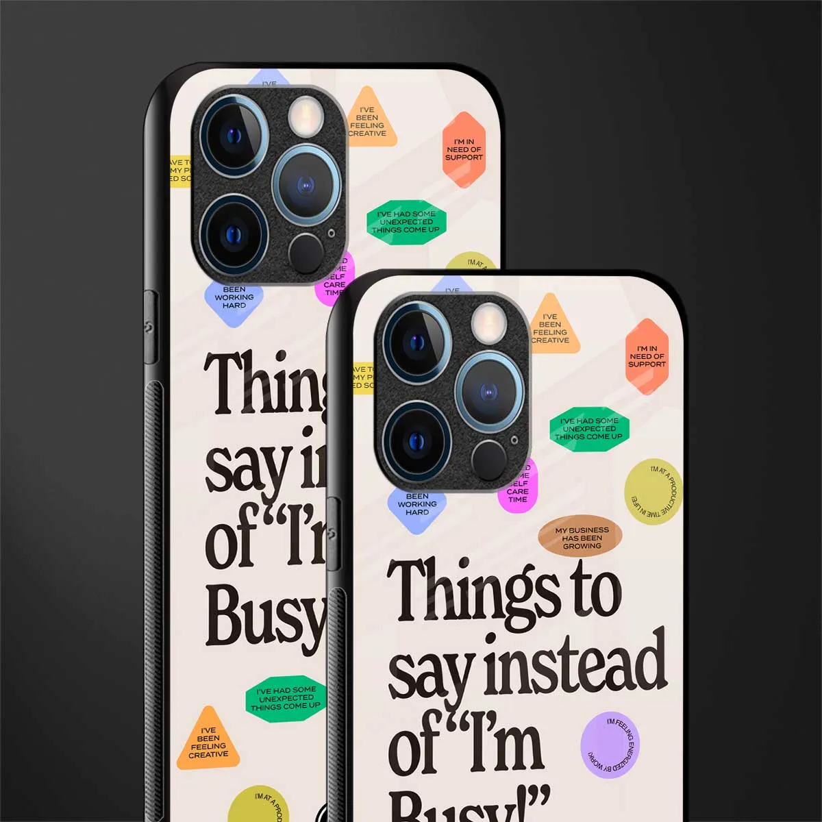 10 Things To Say Phone Case for iPhone 14 Pro | Glass Case