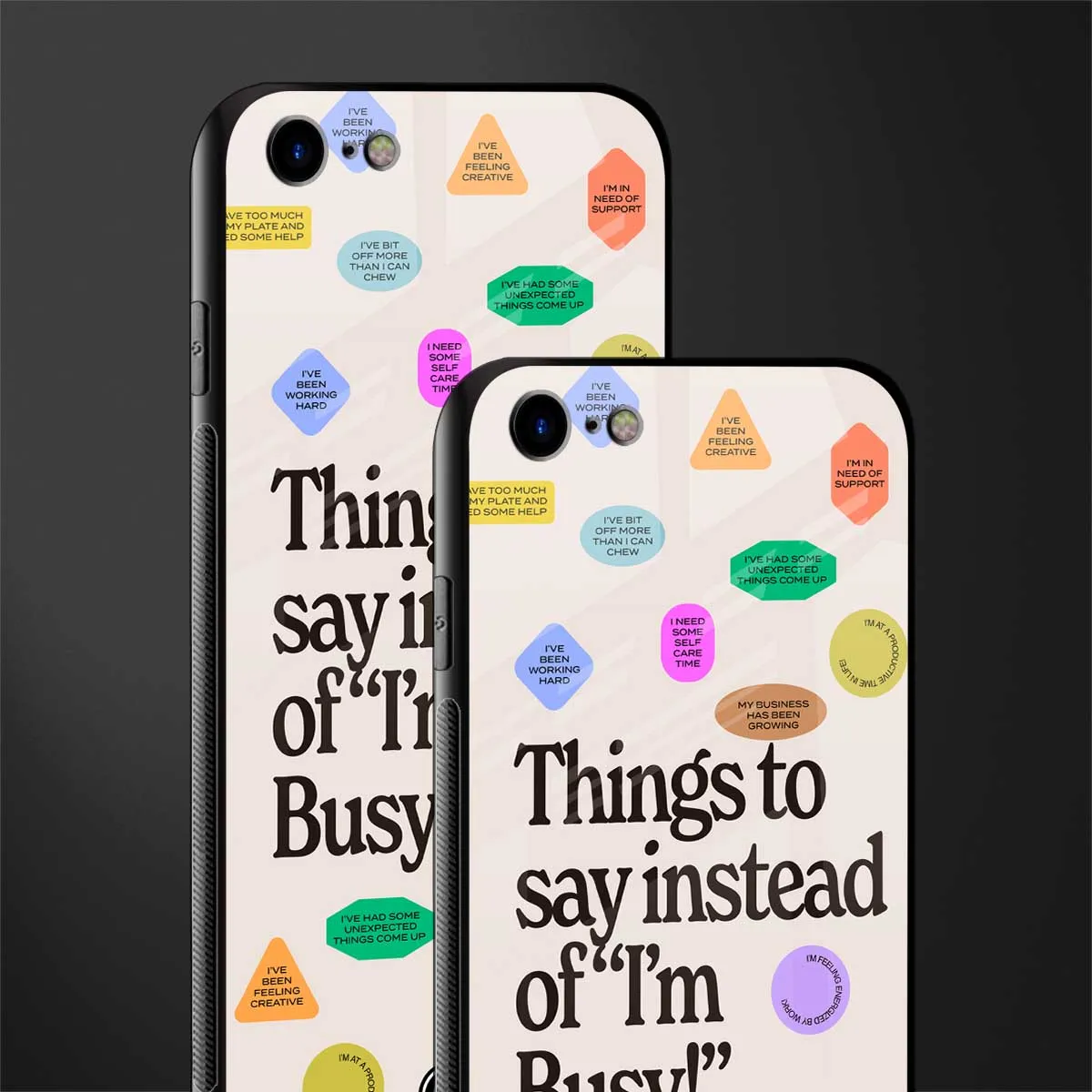 10 Things To Say Phone Case for IPhone 7 | Glass Case