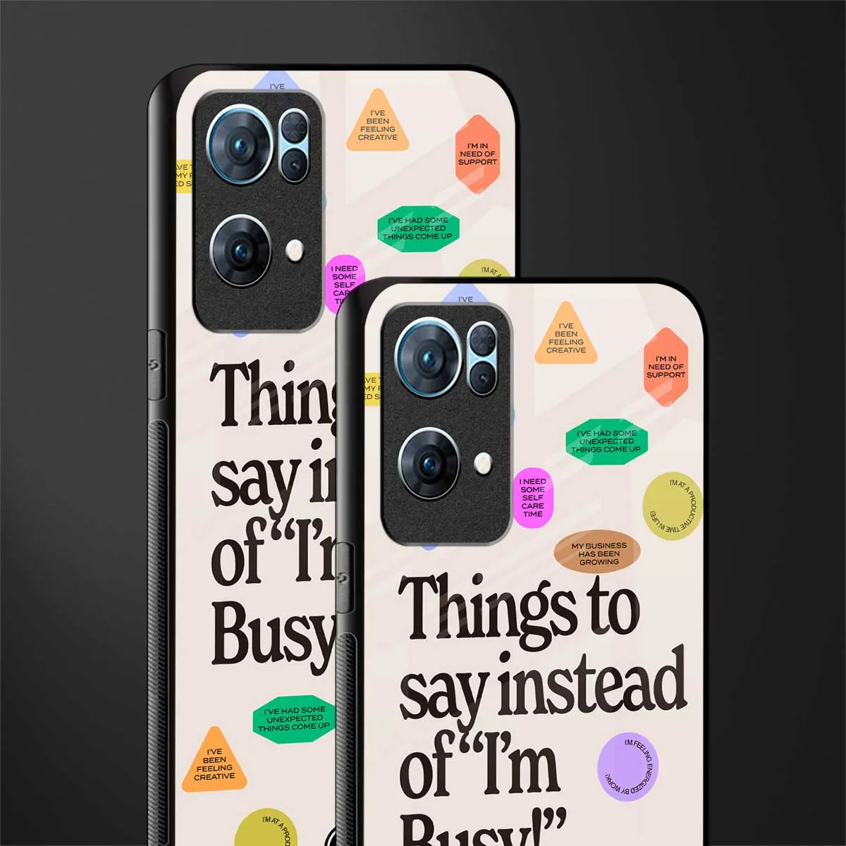 10 Things To Say Phone Case for Oppo Reno7 Pro 5G | Glass Case