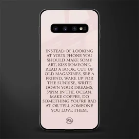 11 Things To Do Phone Case for Samsung Galaxy S10  | Glass Case