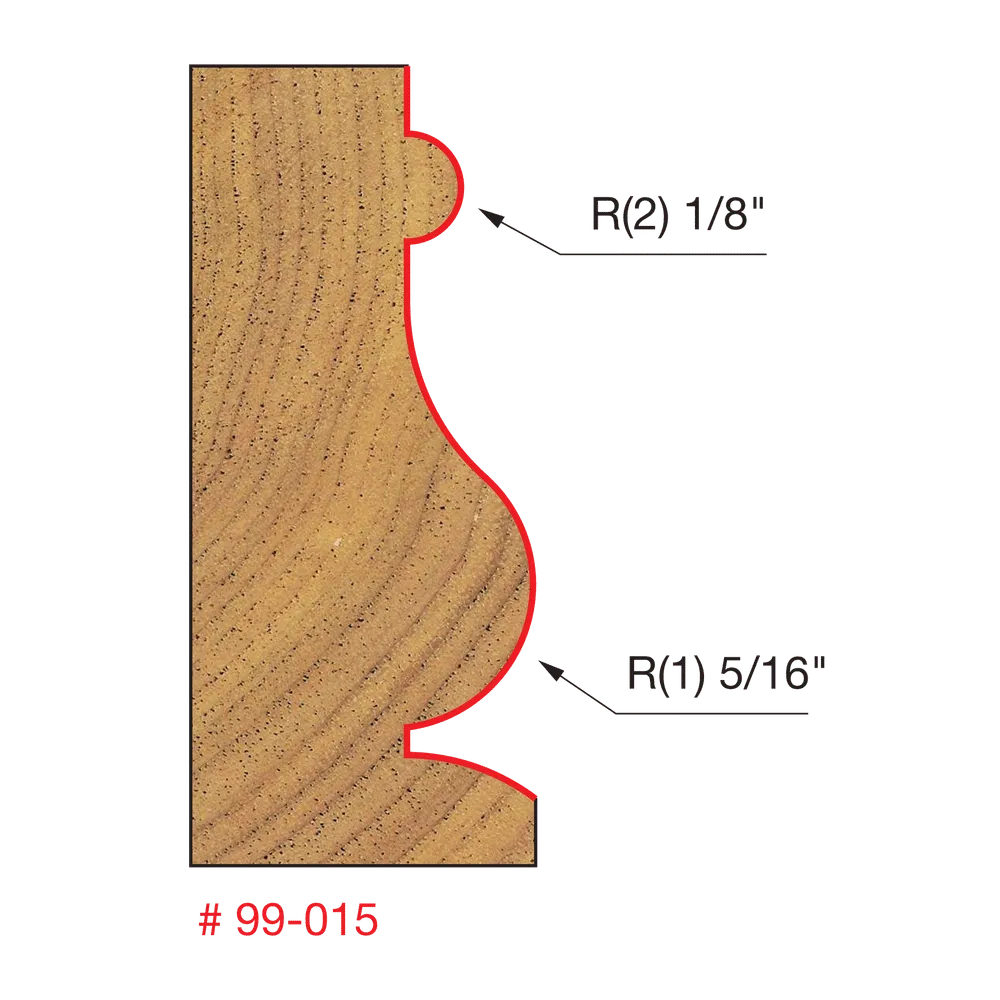 1"-1/16" Face Molding Bit