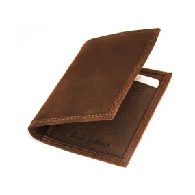 300704 Card Case with ID in Dark Brown Leather | Style n Craft