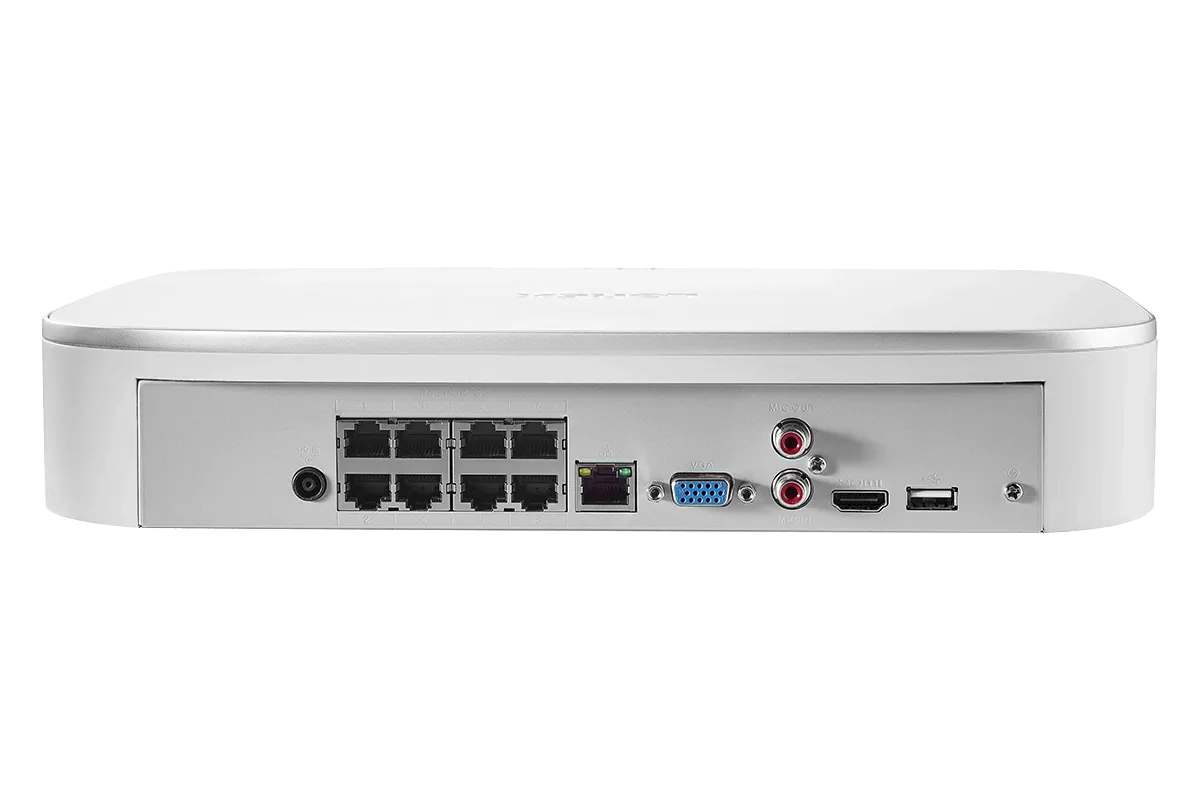 4K Ultra HD 8-Channel Fusion NVR System with 4 Smart Deterrence IP Audio Dome Cameras and Two-Way Talk