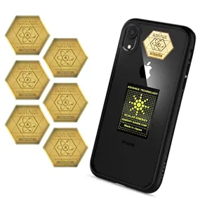 5G&EMF Blockers for Mobile Phones – EMF Protection Cell Phone Stickers - 24K Gold Neutralizer - 5G Mobile Phone Protector - Anti-Radiation Shields - 5G Protection for All Devices - BIO Card&Saver Chip