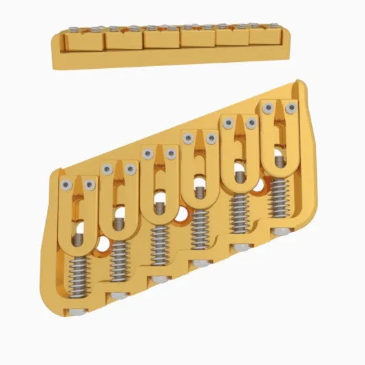 6 String Multi-Scale Fixed Guitar Bridge