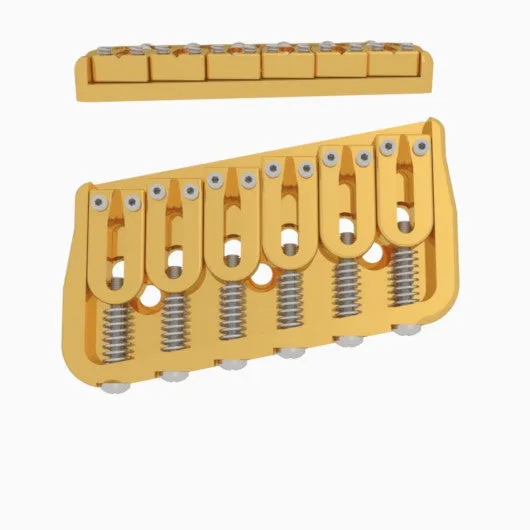 6 String Multi-Scale Fixed Guitar Bridge