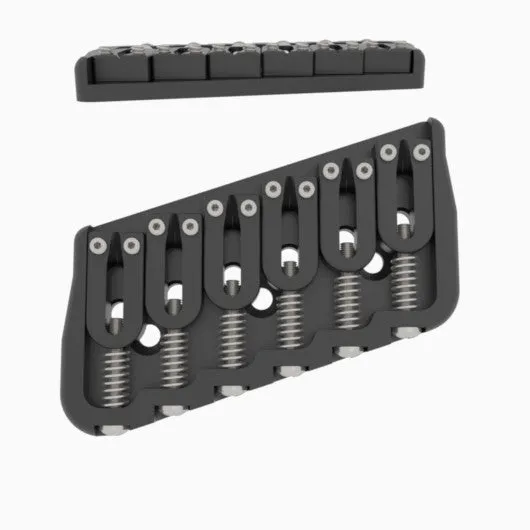 6 String Multi-Scale Fixed Guitar Bridge