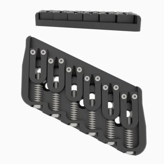 6 String Multi-Scale Fixed Guitar Bridge