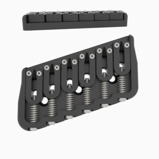 6 String Multi-Scale Fixed Guitar Bridge