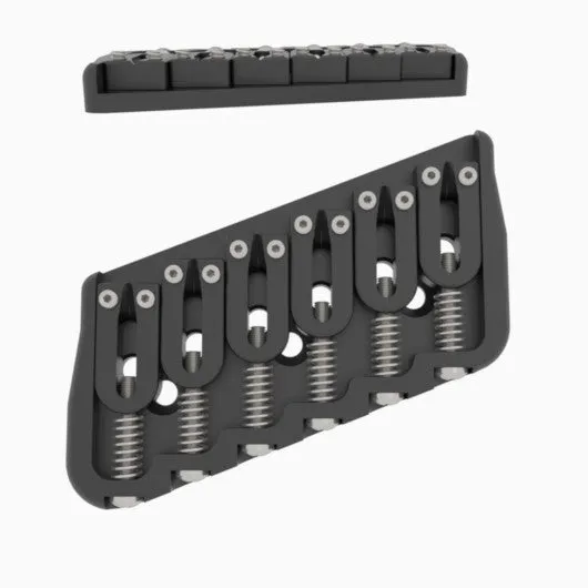 6 String Multi-Scale Fixed Guitar Bridge