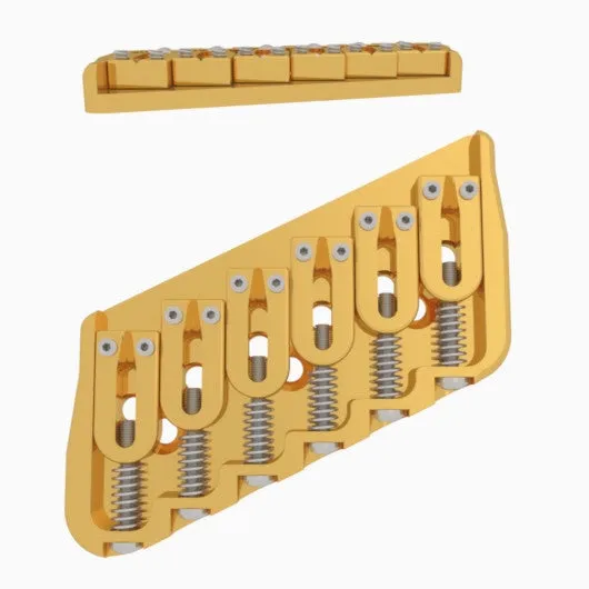 6 String Multi-Scale Fixed Guitar Bridge