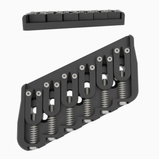 6 String Multi-Scale Fixed Guitar Bridge