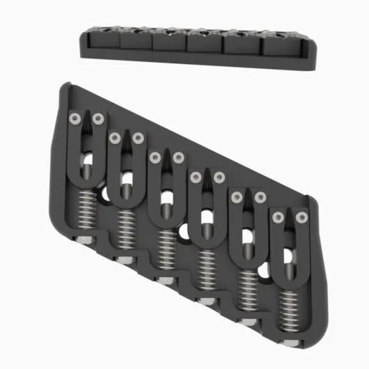 6 String Multi-Scale Fixed Guitar Bridge