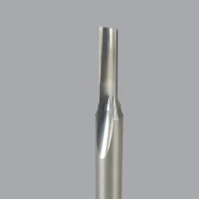 61-060, 0.1875" Dia, 0.6250" LOC, 0.25" Shank Dia, 2" OAL, Single Straight O Flute Router Bit