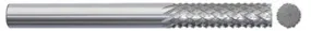 780-001001: 1/16 in. Dia., 3/16 in. Length Of Cut, 1-1/2 in. Overall Length Carbide Router Mill; Diamond Cut, Style A- No End Cut, BRIGHT, USA