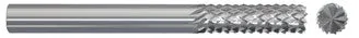 781-001030: 3/16 in. Dia., 5/8 in. Length Of Cut, 2 in. Overall Length Carbide Router Mill; Diamond Cut, Style B- Burr End Cut, BRIGHT, USA