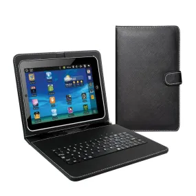 7" Tablet Keyboard and Case - Black