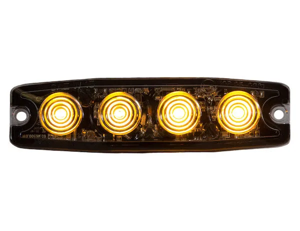 8892240 - ULTRA THIN 4.5 INCH AMBER LED STROBE LIGHT