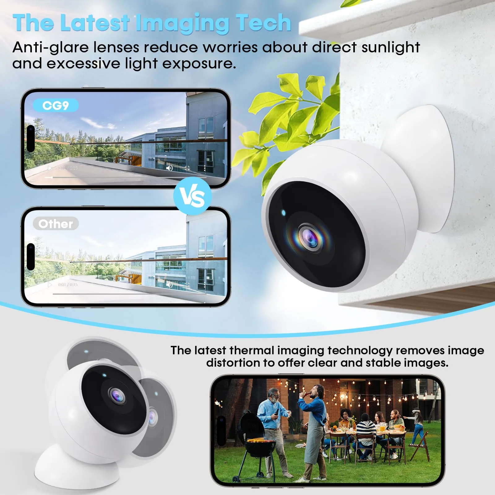 AMTIFO Security Cameras Wireless Outdoor Magnetic: Install-Free Smart Indoor 2K WiFi - Long Battery Life Powered Outdoor Camera Wireless with AI Motion Detection