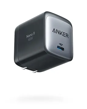 Anker USB C Charger, 715 Charger (Nano II 65W), GaN II PPS Fast Compact Foldable Charger for MacBook Pro, Galaxy, Dell, iPhone 15, iPad Pro, and More