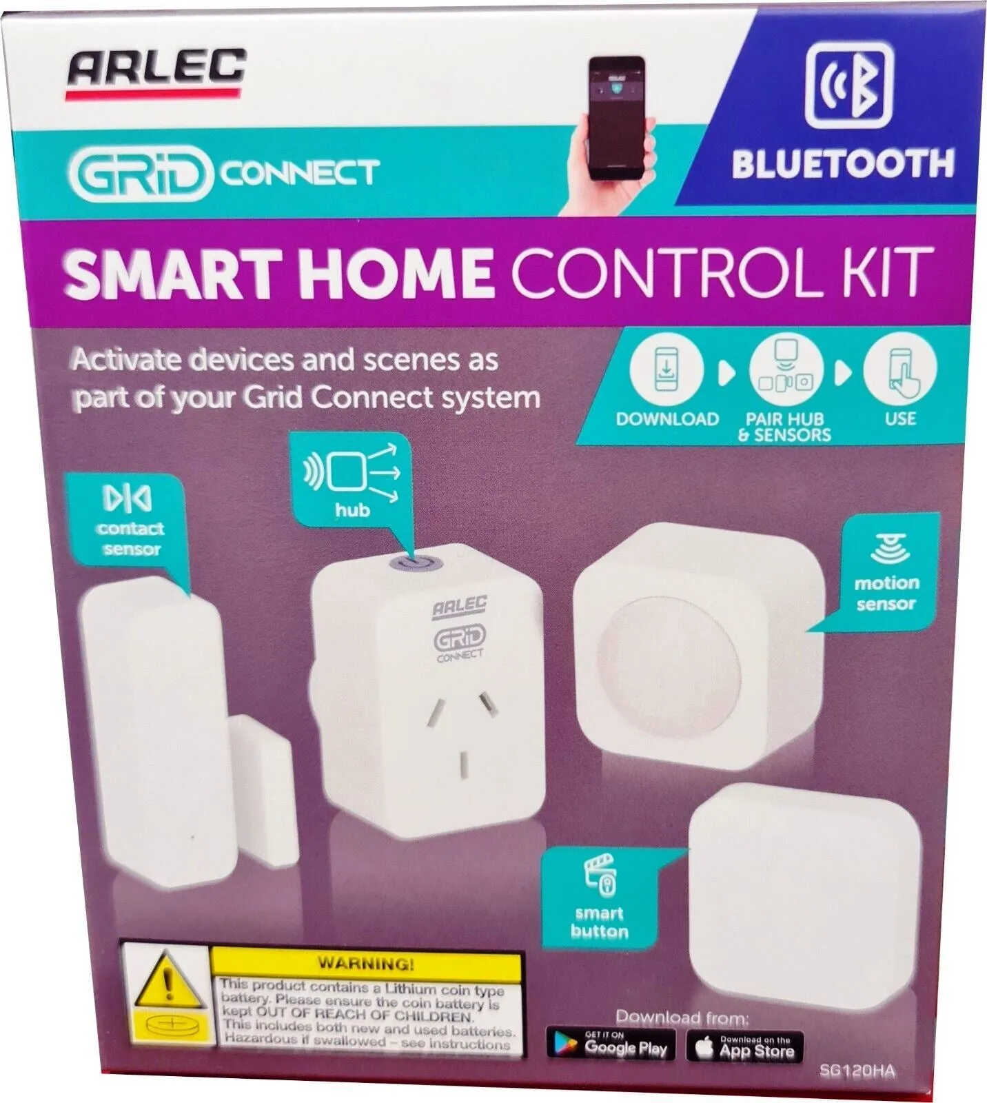 Arlec Grid SG120HA Connect Smart home Control Kit