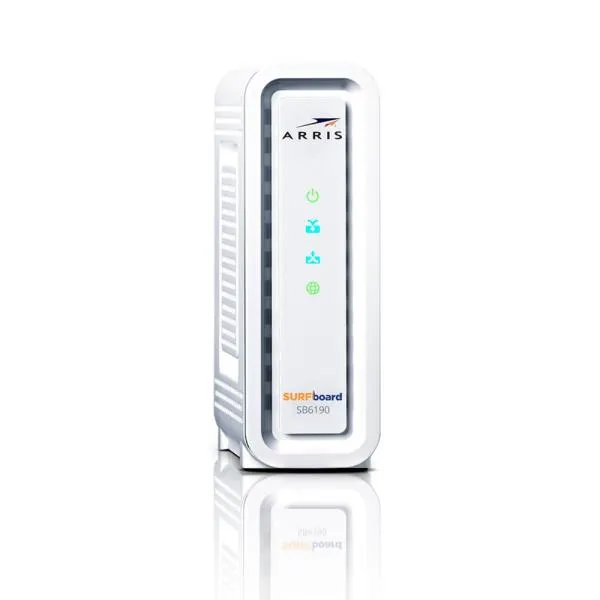 ARRIS 1000031 SURFboard Gigabit  DOCSIS 3.0 32x8 Cable Modem SB6190 in White