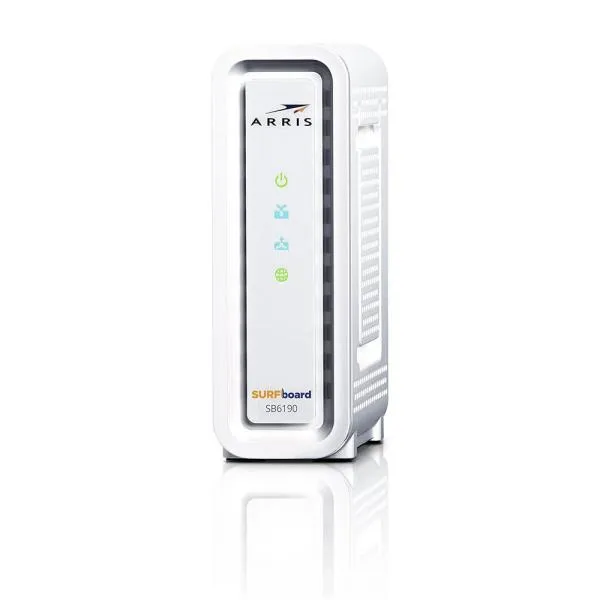 ARRIS 1000031 SURFboard Gigabit  DOCSIS 3.0 32x8 Cable Modem SB6190 in White