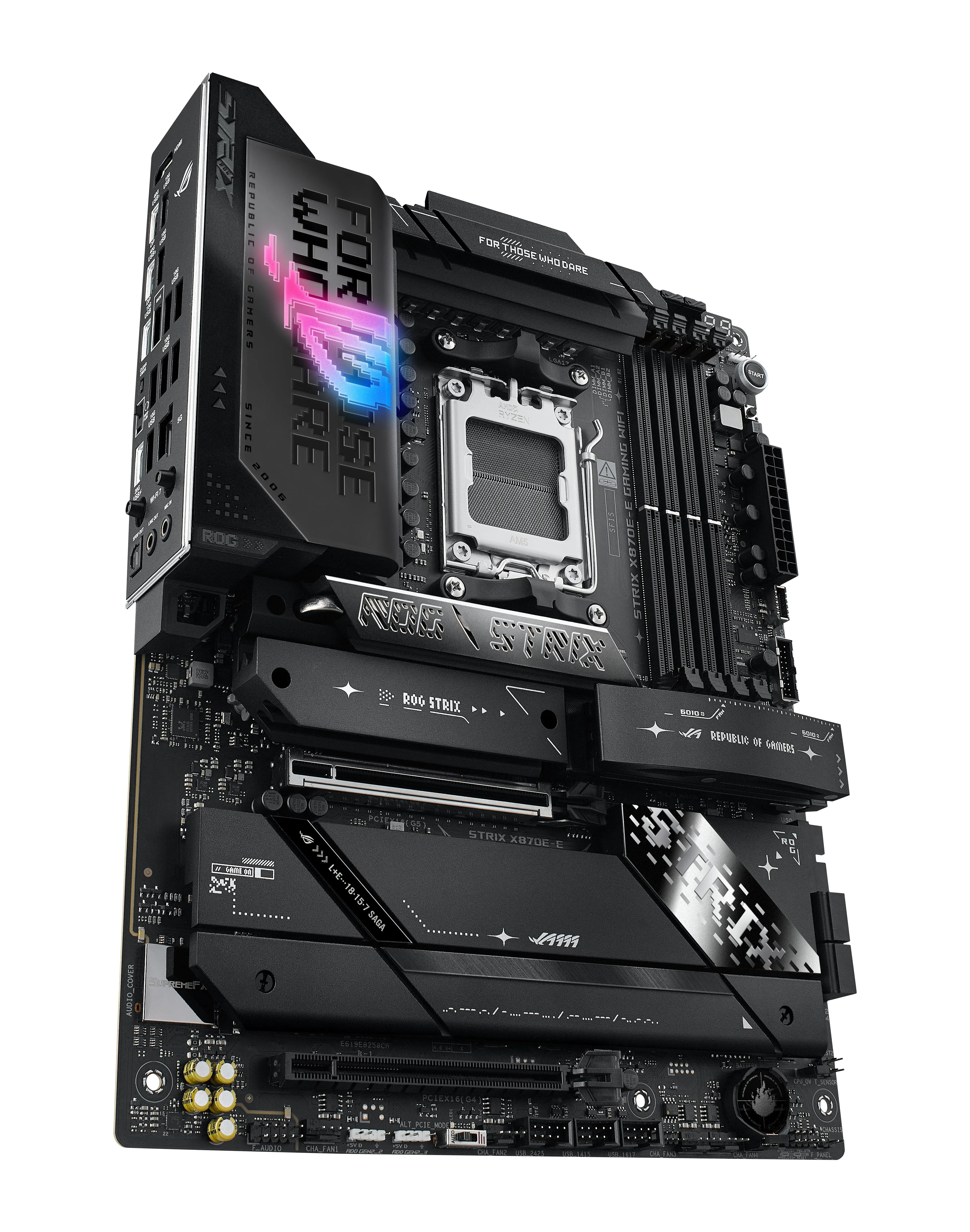 Asus Rog Strix X870e-E Gaming Wifi - Motherboard - Atx - Socket Am5 - Amd X870e Chipset - Usb4, Usb-C 3.2 Gen 2X2, Usb-C