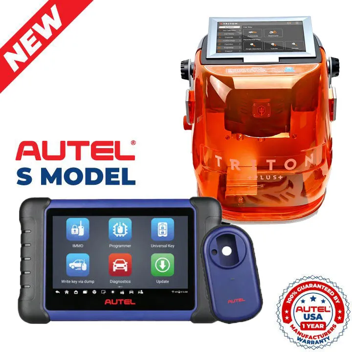 Autel - MaxiIM IM508S (Autel USA)   Triton PLUS (Ultimate Edition) - Key Cutting and Programming Bundle