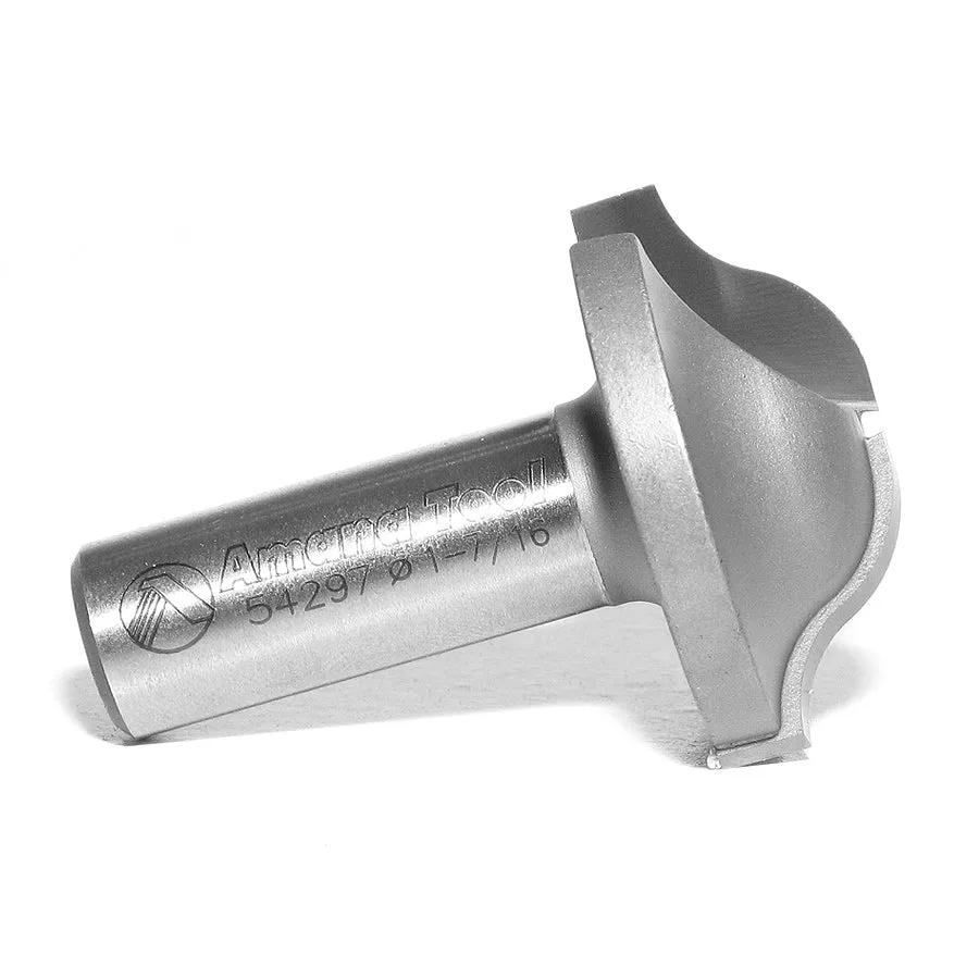 Base Molding Ogee Edge Router Bit | 5⁄16 x 3⁄8 Radius x 1 7⁄16 Dia x 19⁄32 x 1⁄2" Shank | 54297 | 738685542972