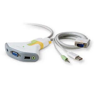 Belkin 2-Port KVM Switch With Audio And Cables