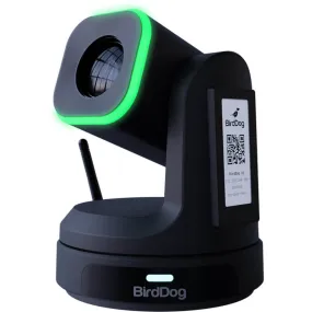 BirdDog X1 NDI® | HX3 PTZ Camera featuring NDI® | HX Decoder, e-ink display and HALO Tally - Black