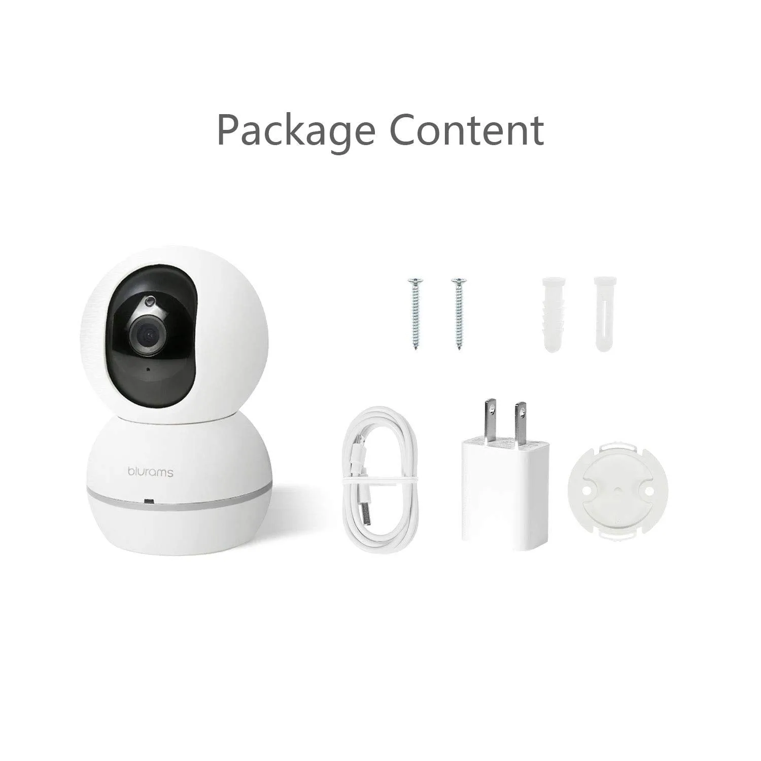 blurams 1080p Dome Security Camera | PTZ Surveillance System with Motion/Sound Detection, Smart AI Alerts, Privacy Mode, Night Vision, Two-Way Audio | Cloud/Local Storage Available | Works with Alexa