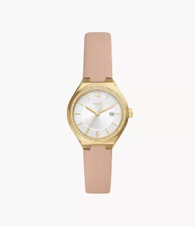 BQ3804 - Fossil Eevie Three-Hand Date Pink Leather Watch