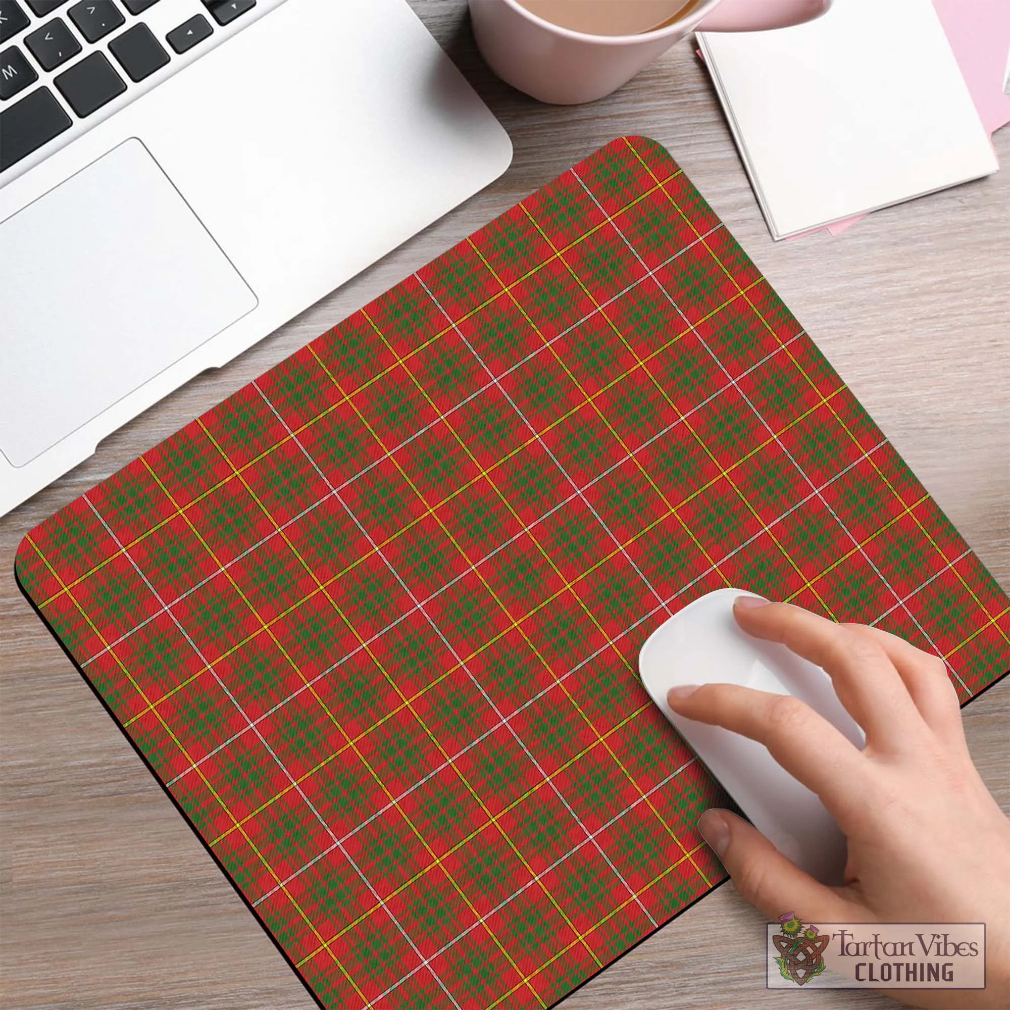 Bruce Modern Tartan Mouse Pad