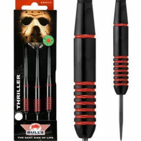 Bulls Thriller Darts - Steel Tip Black Brass - Front Ringed