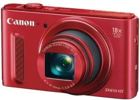 CANON 0113C001 20.0-Megapixel Powershot SX610 HS Digital Camera (Red)