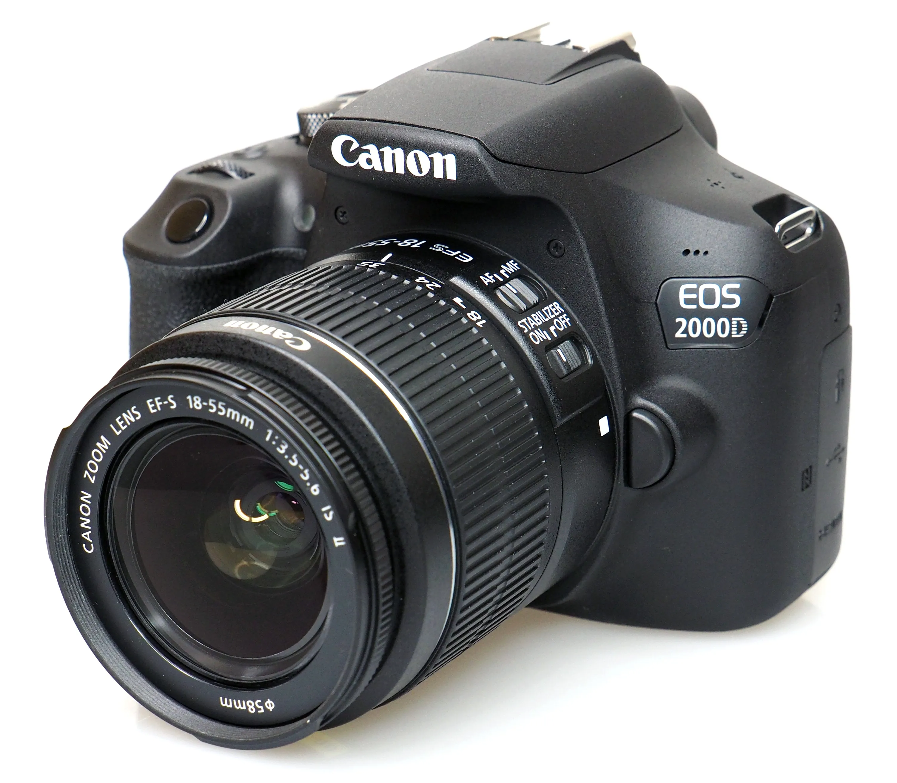 Canon EOS 2000D (Rebel t7) DSLR Camera and EF-S 18-55 mm f/3.5-5.6 IS III Lens   75-300mm Telephoto Zoom Lens   64GB Memory Card