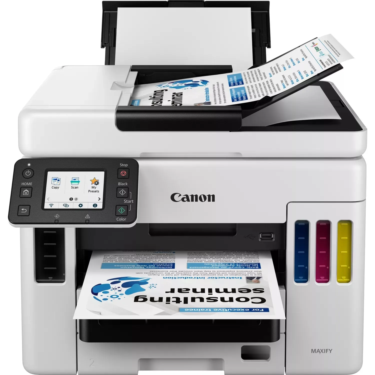 Canon Maxify Gx7050 Gx 7050 - Multifunction Printer - Colour - Inkjet - Refillable - Legal (216 X 356 Mm)/A4 (210 X 297