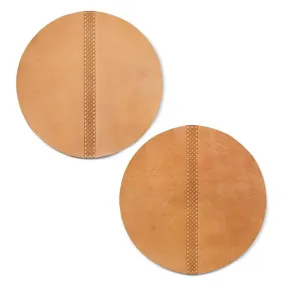 Caramel Leather Chargers