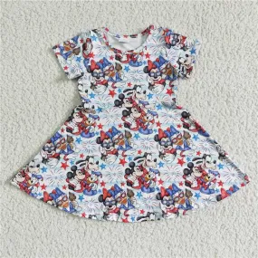 cartoon fireworks dress GSD0075