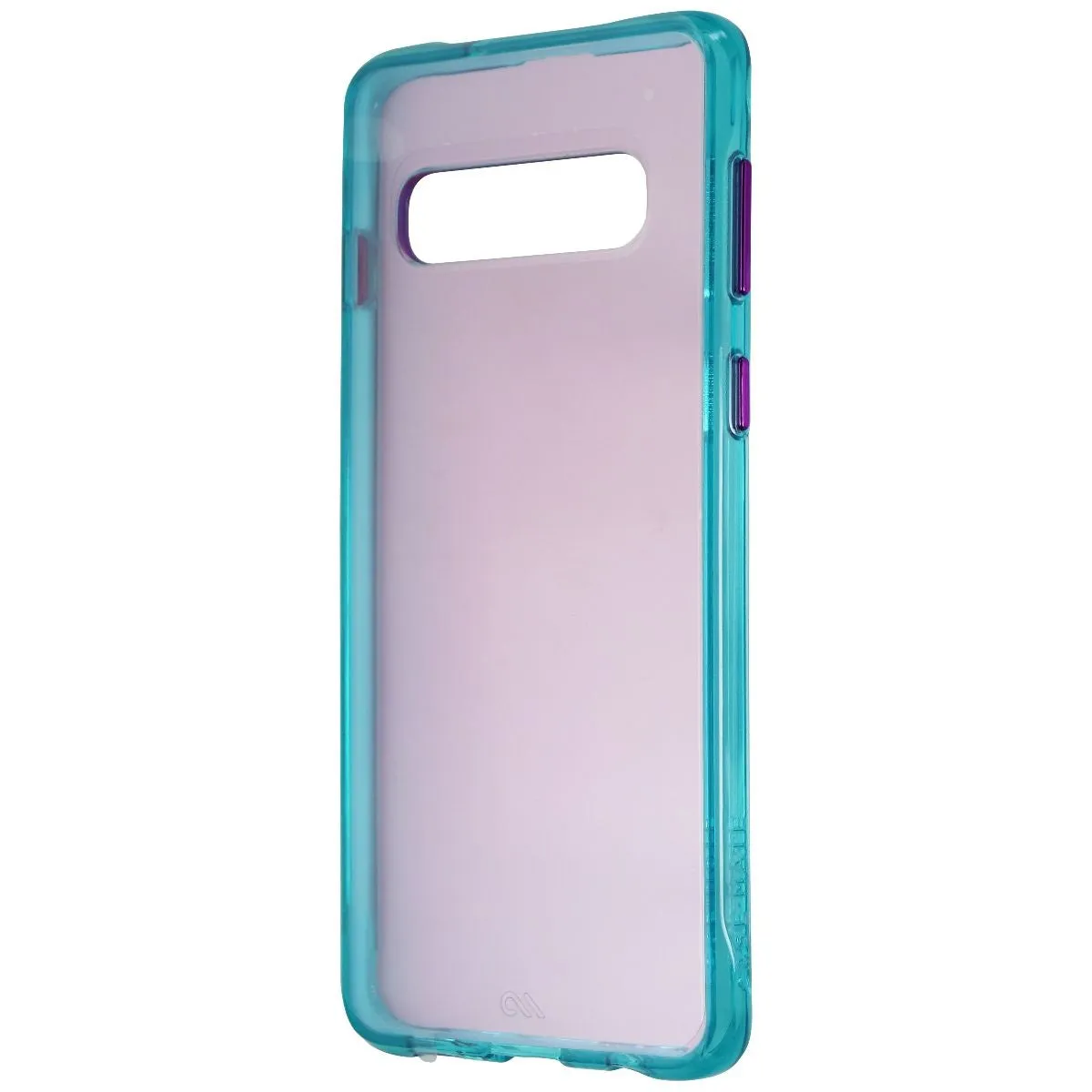 Case-Mate Neon Slim Hard Case for Samsung Galaxy S10 - Neon Purple / Turquoise