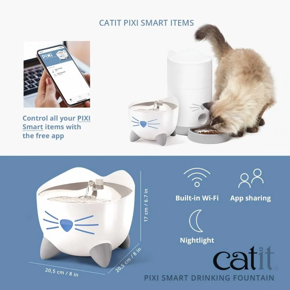 Catit Pixi Smart Cat Drinking Fountain 2L