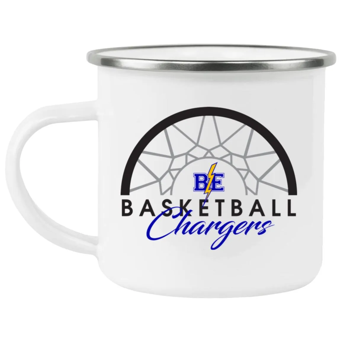 Chargers Basketball - Enamel Camping Mug