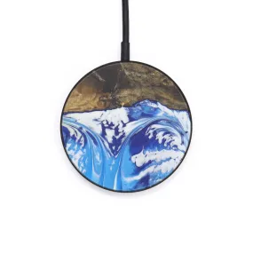 Circle Wood Resin Wireless Charger - Abe (Light Blue, 599845)