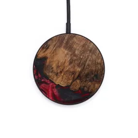 Circle Wood Resin Wireless Charger - Alejandra (Red, 622832)