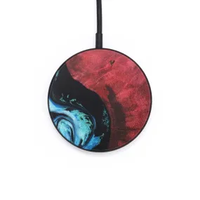 Circle Wood Resin Wireless Charger - Bobbie (Blue, 709083)