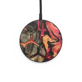 Circle Wood Resin Wireless Charger - Colleen (Pattern, 682118)