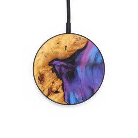 Circle Wood Resin Wireless Charger - Donnie (Purple, 671686)