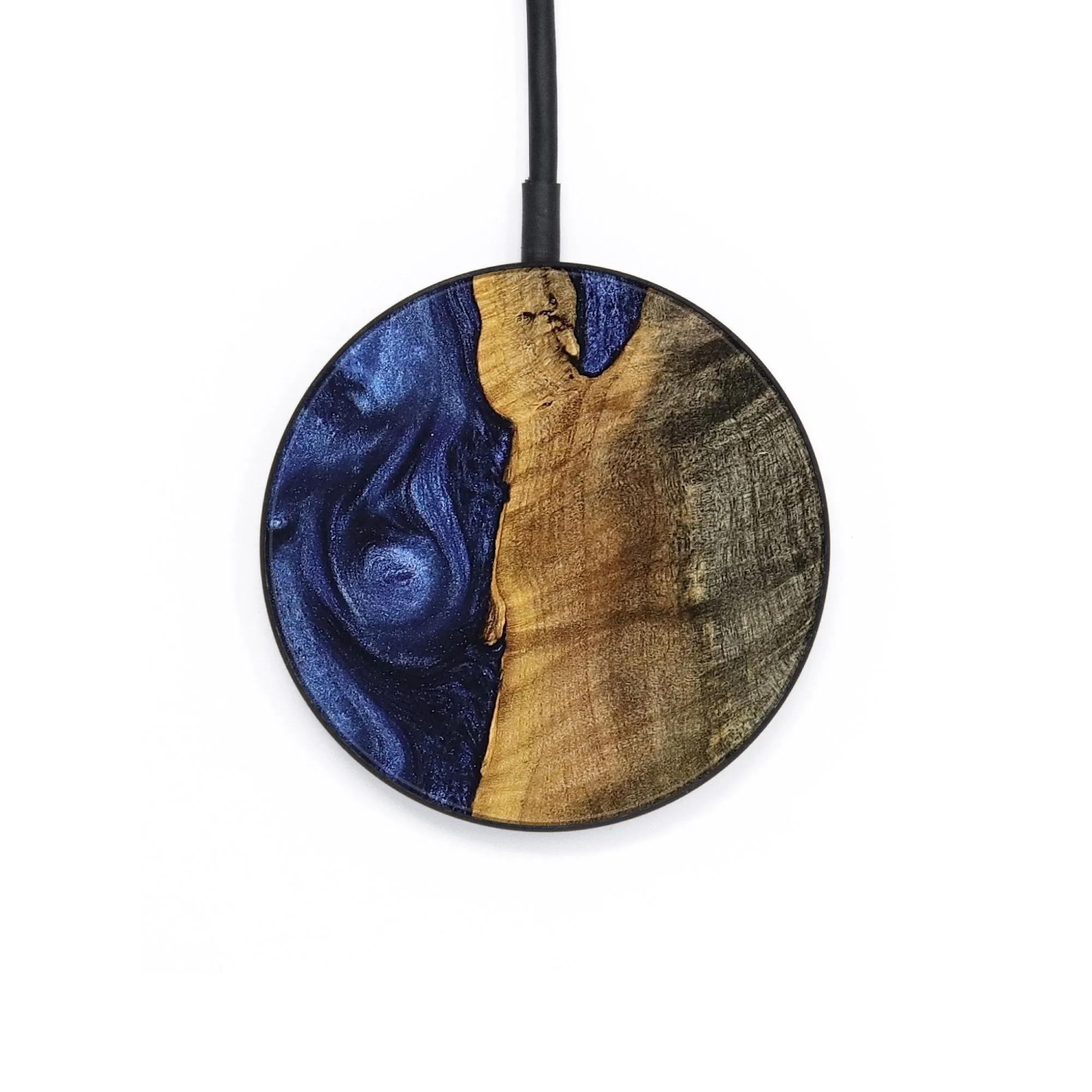 Circle Wood Wireless Charger - Elma (Blue, 739369)